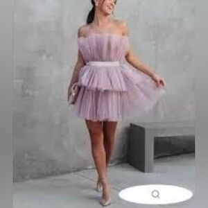 Mable NWOT Tulle Strapless Dress
